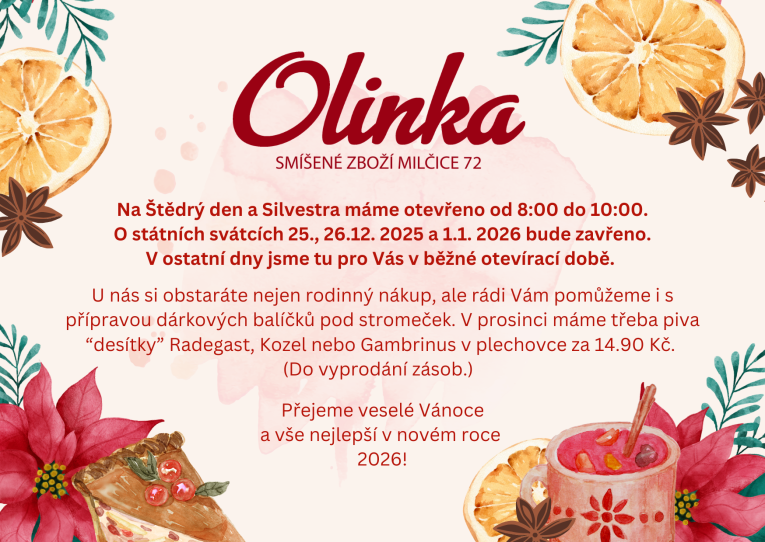 Otevírací doba 12/2025